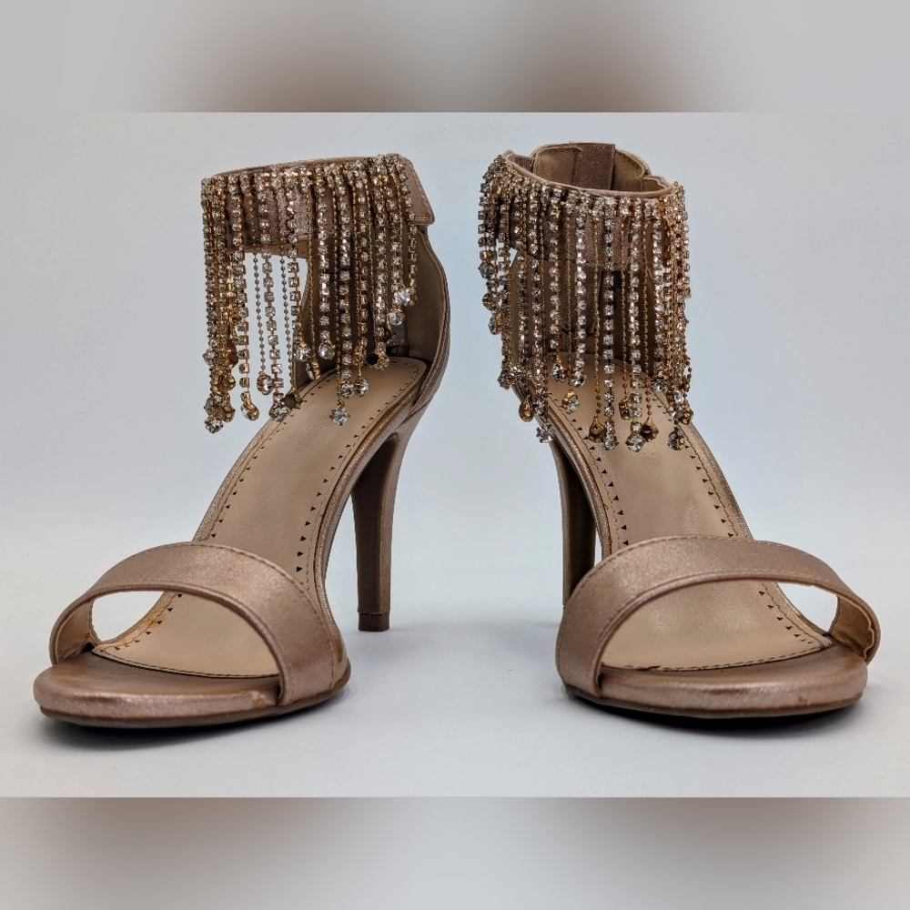 Adrienne Vittadini | Gala Fringed Ankle Strap | Glamour in Every Step Size 7.5 - Picture 3 of 17